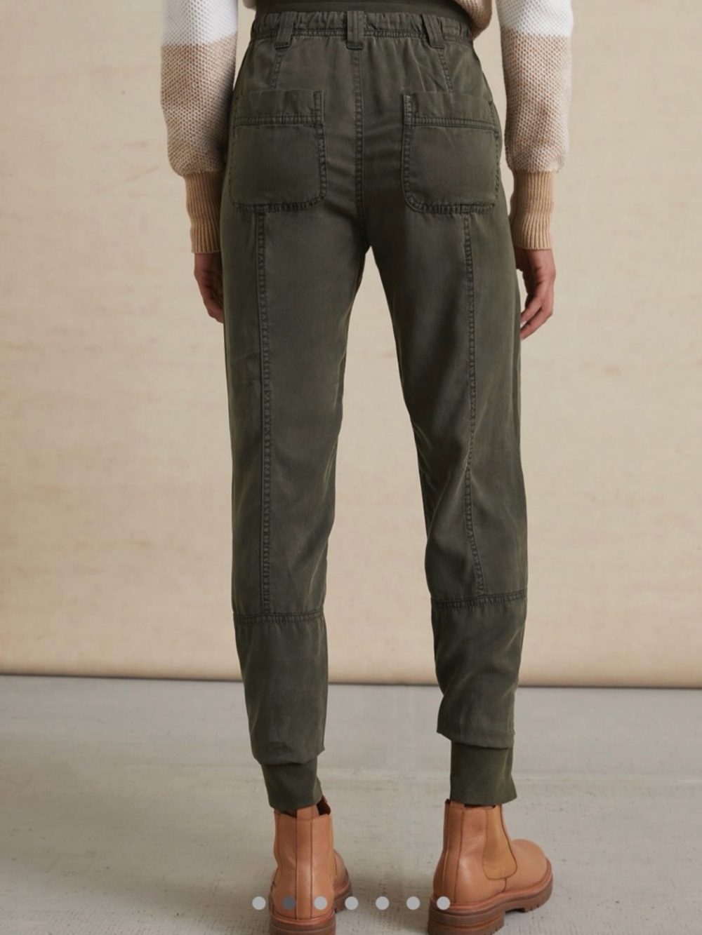 Anthropologie Pilcro women's Olive Drawstring Jogger Pants xs - Picture 2 of 6